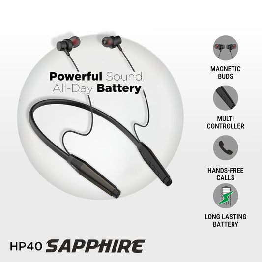 Unix HP-40 Sapphire Best Wireless Neckband