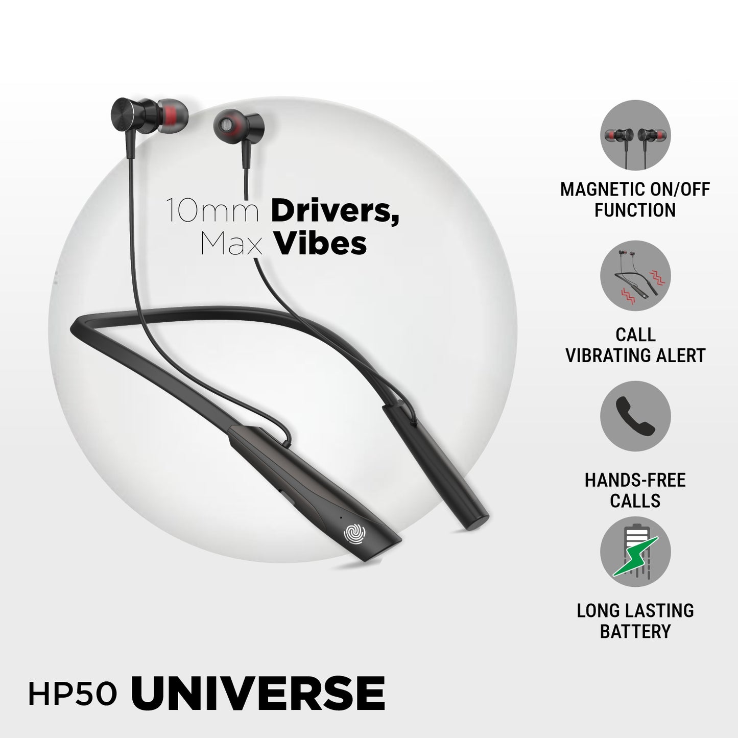 Unix UX-HP50 Universe Best Wireless Neckband