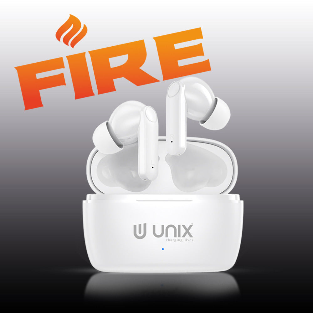 Unix UX-HP70 Fire Wireless Earbuds - Superior Sound and Advanced Control