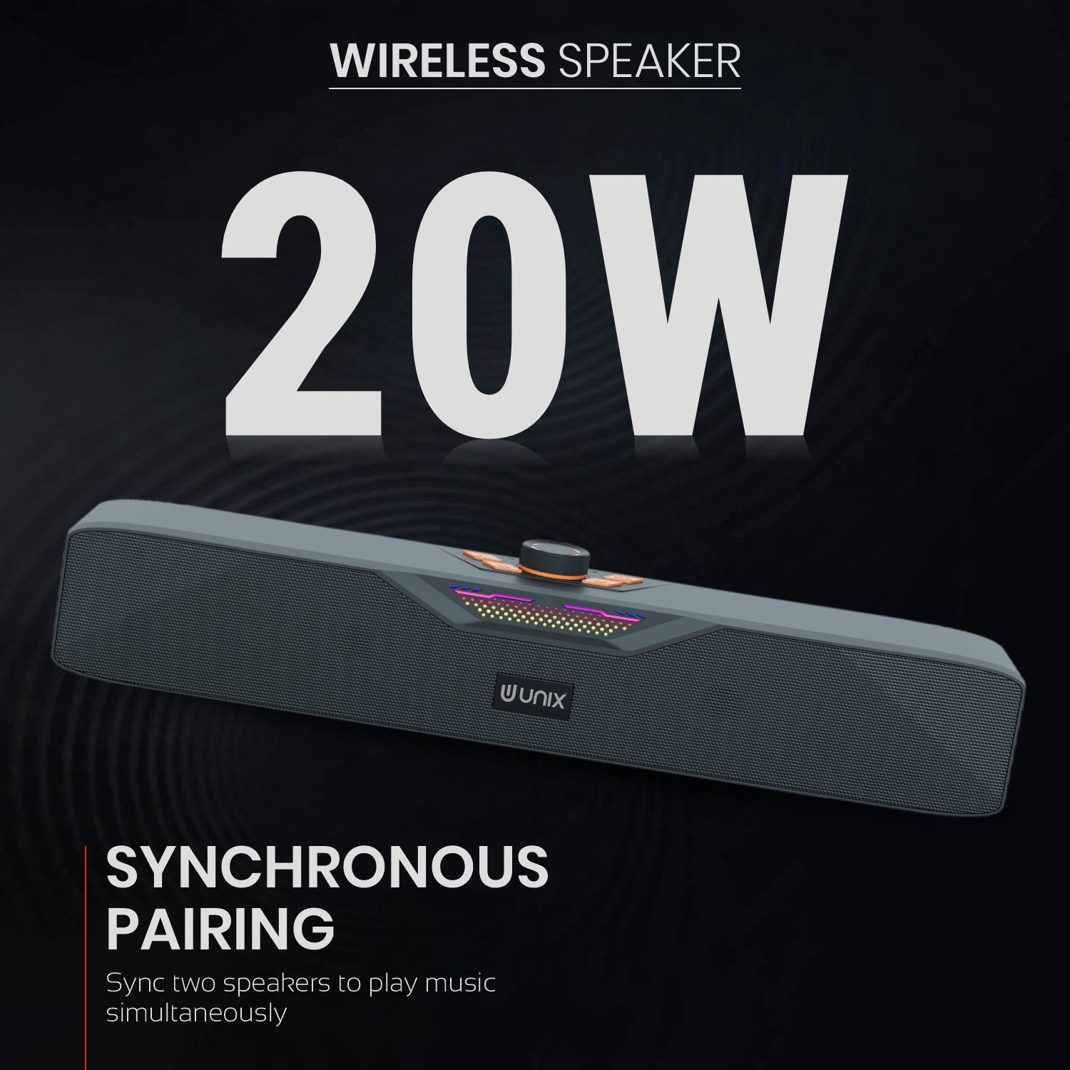 Unix Taro Mantra 20W Wireless Bluetooth Speaker