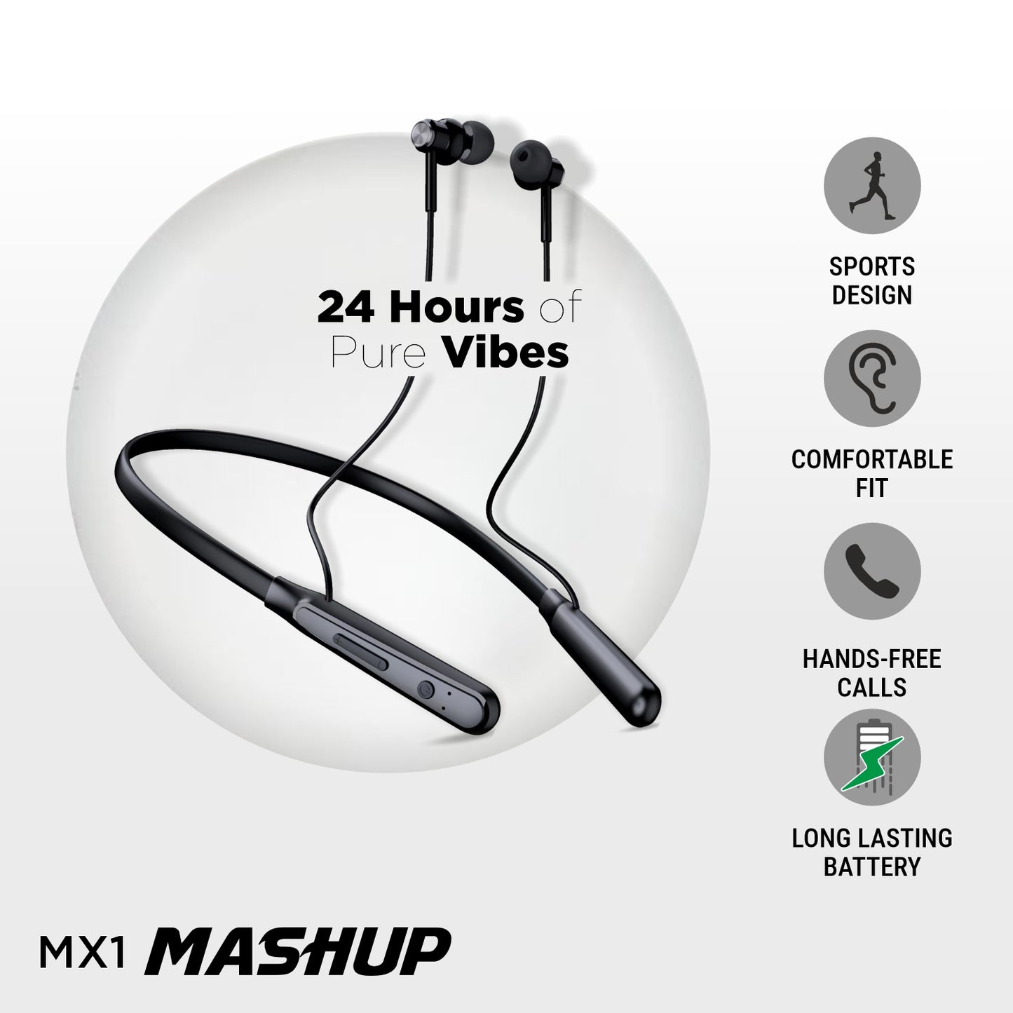 Unix UX-MX1 Mashup Best Wireless Neckband