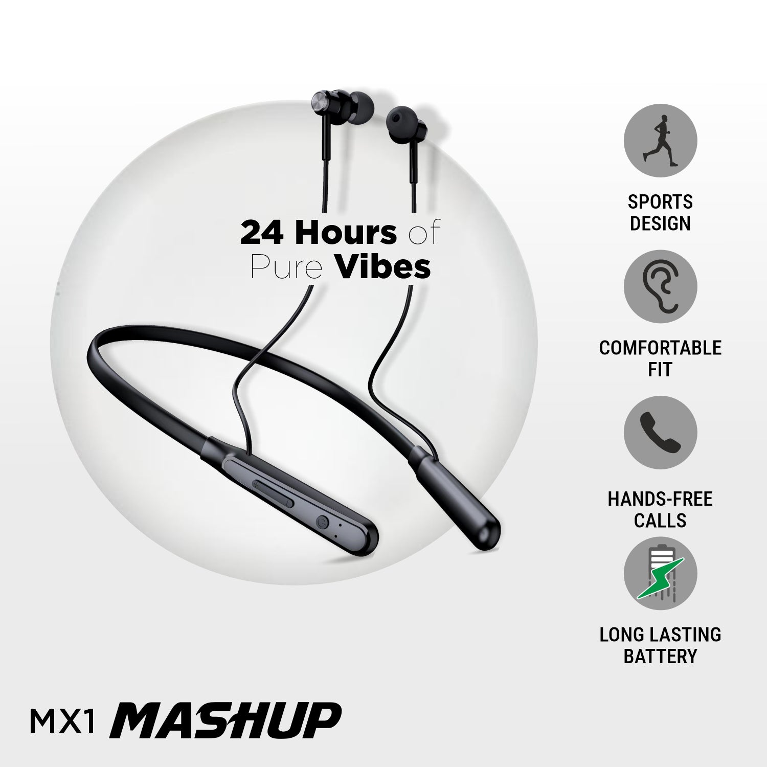 Unix UX-MX1 Mashup Best Wireless Neckband