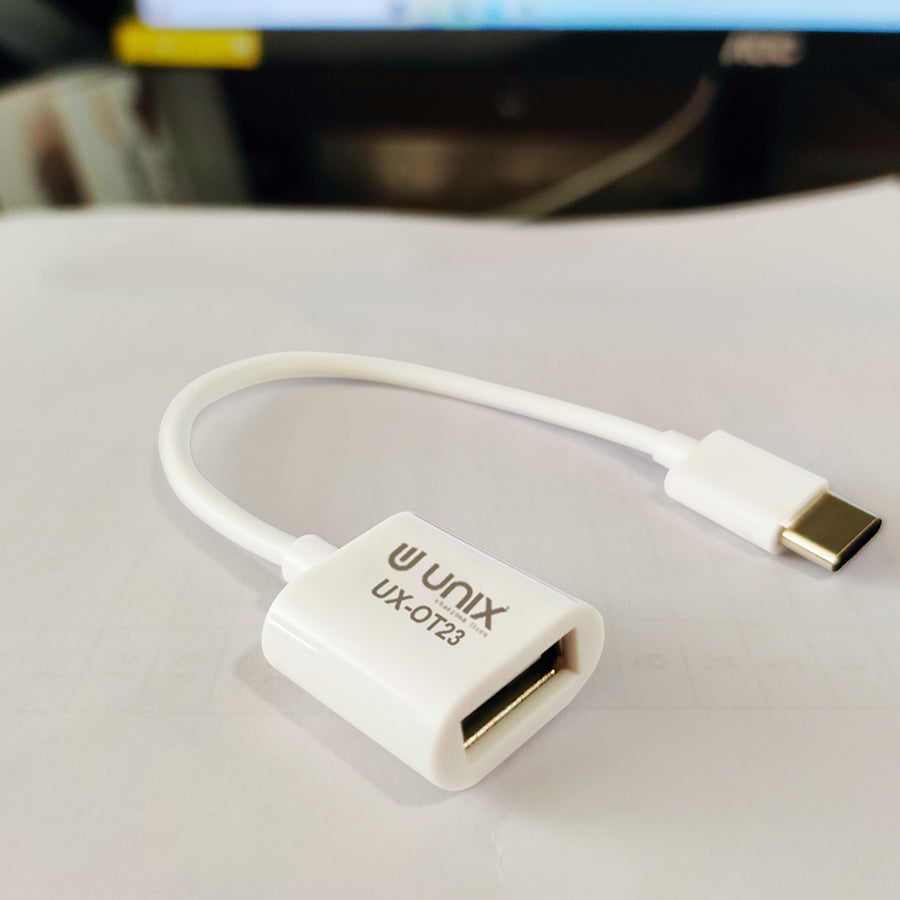 Unix UX-OT23 Type-C Wired OTG - 10 Pcs / Pkt - Unixindia.