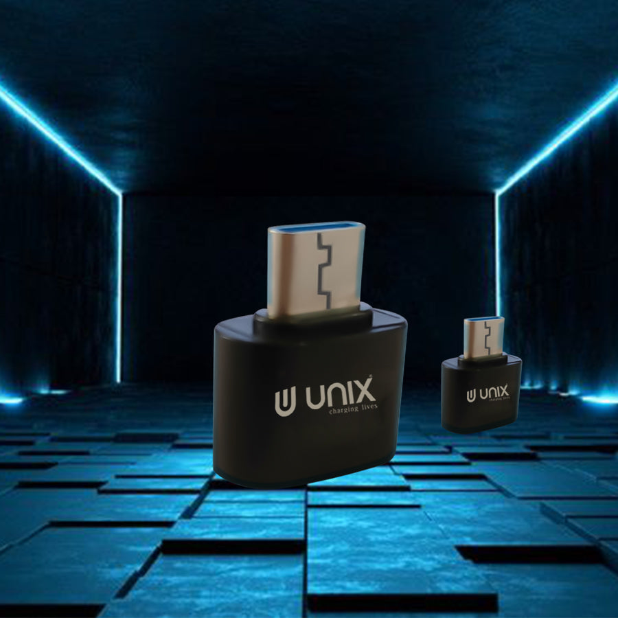 Unix UX-OT30 Metal OTG + Micro/Type-C USB - 10 Pcs / Pkt - Unixindia.