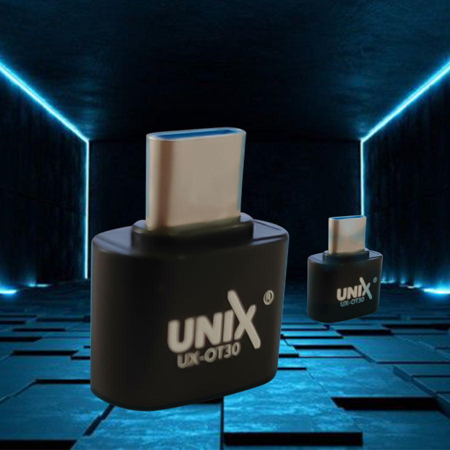 Unix UX-OT30 Metal OTG + Micro/Type-C USB - 10 Pcs / Pkt - Unixindia.