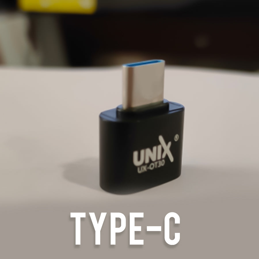 Unix UX-OT30 Metal OTG + Micro/Type-C USB - 10 Pcs / Pkt - Unixindia.
