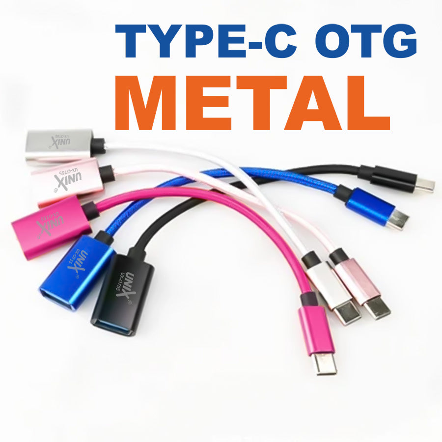 Unix UX-OT65 Type-C Wire OTG | Metallic Finish