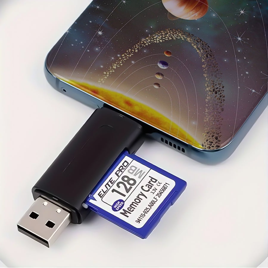 Unix UX-OT88 2 In 1 TF & SD OTG Card Reader - Unixindia.