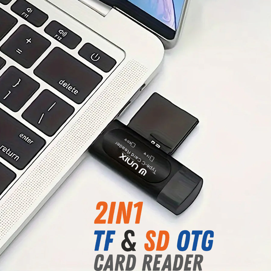 Unix UX-OT88 2 In 1 TF & SD OTG Card Reader