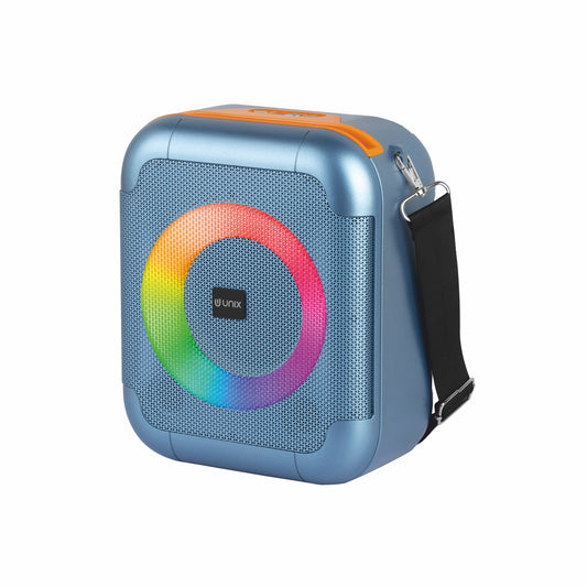 UNIX Q Box XB-U66 – 20W RGB Wireless Speaker with TWS, Super Bass & 15H Playtime