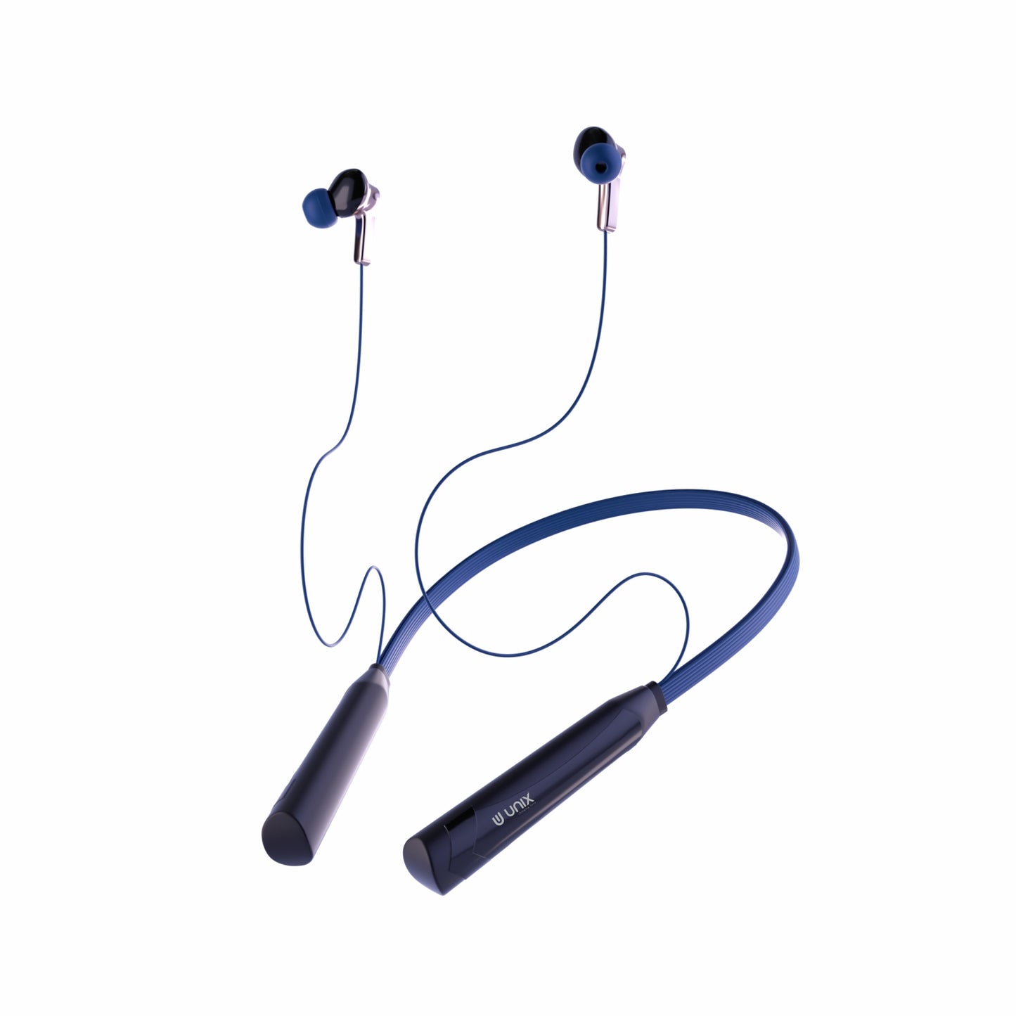 Unix Elite 3 Rocky 42Hr Playtime Neckband with Magnetic Buds Blue