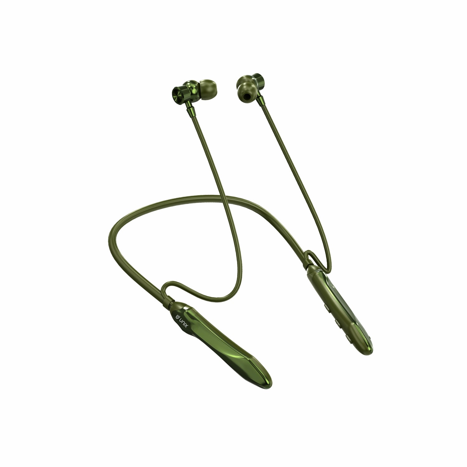 UNIX Zeus N300 Neckband – 84H Playtime, HD Call Green