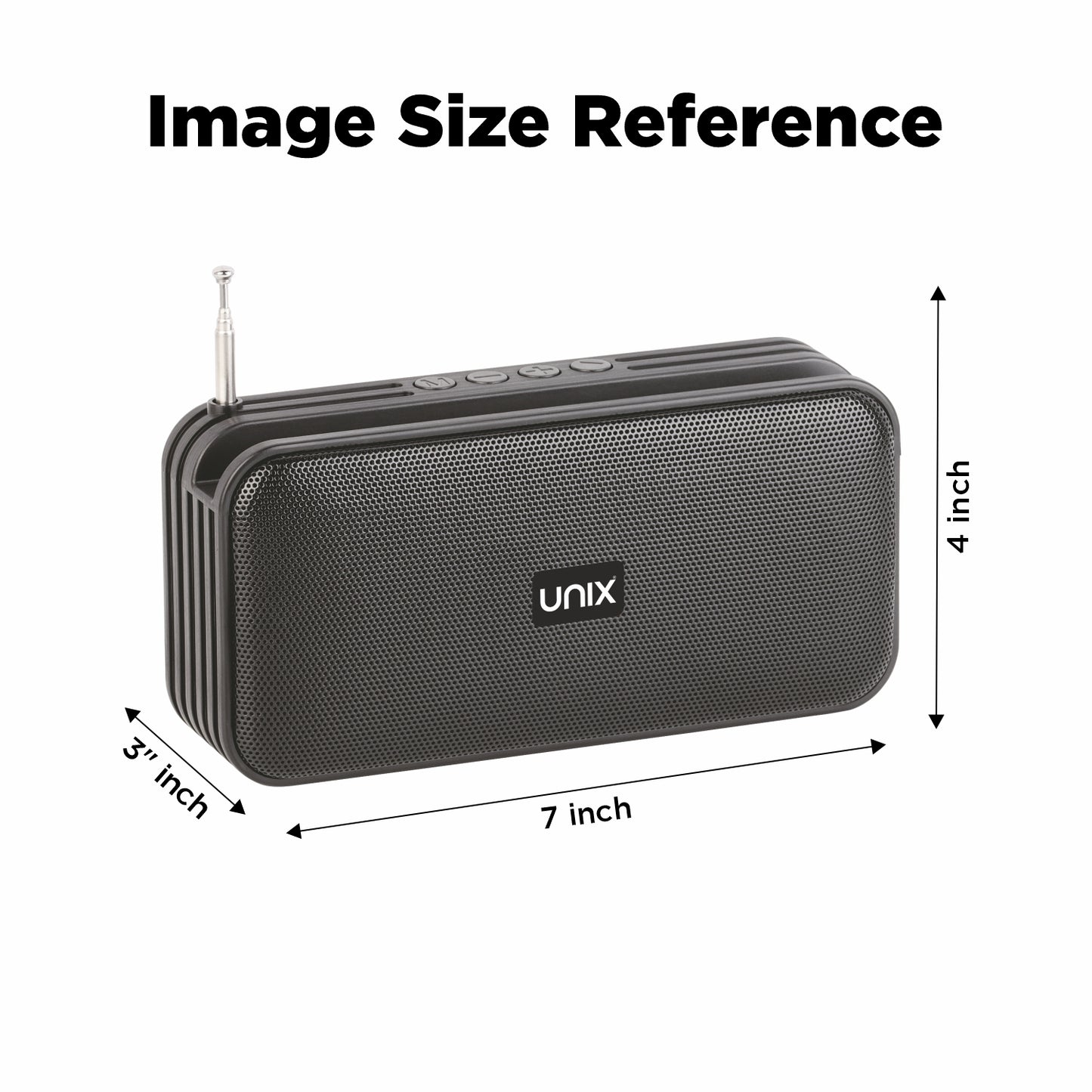 Unix XB-U33 Rock & Roll Portable Wireless Speaker - Enjoy Music On-the-Go