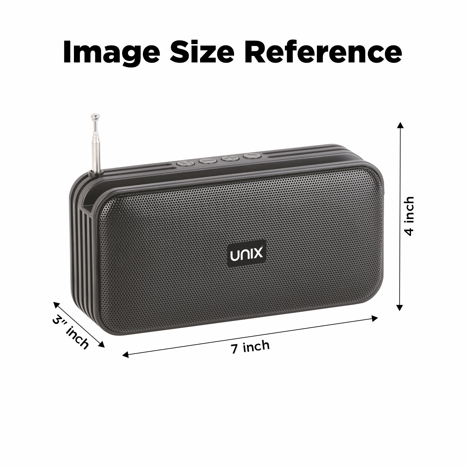 Unix XB-U33 Rock & Roll Portable Wireless Speaker - Enjoy Music On-the-Go