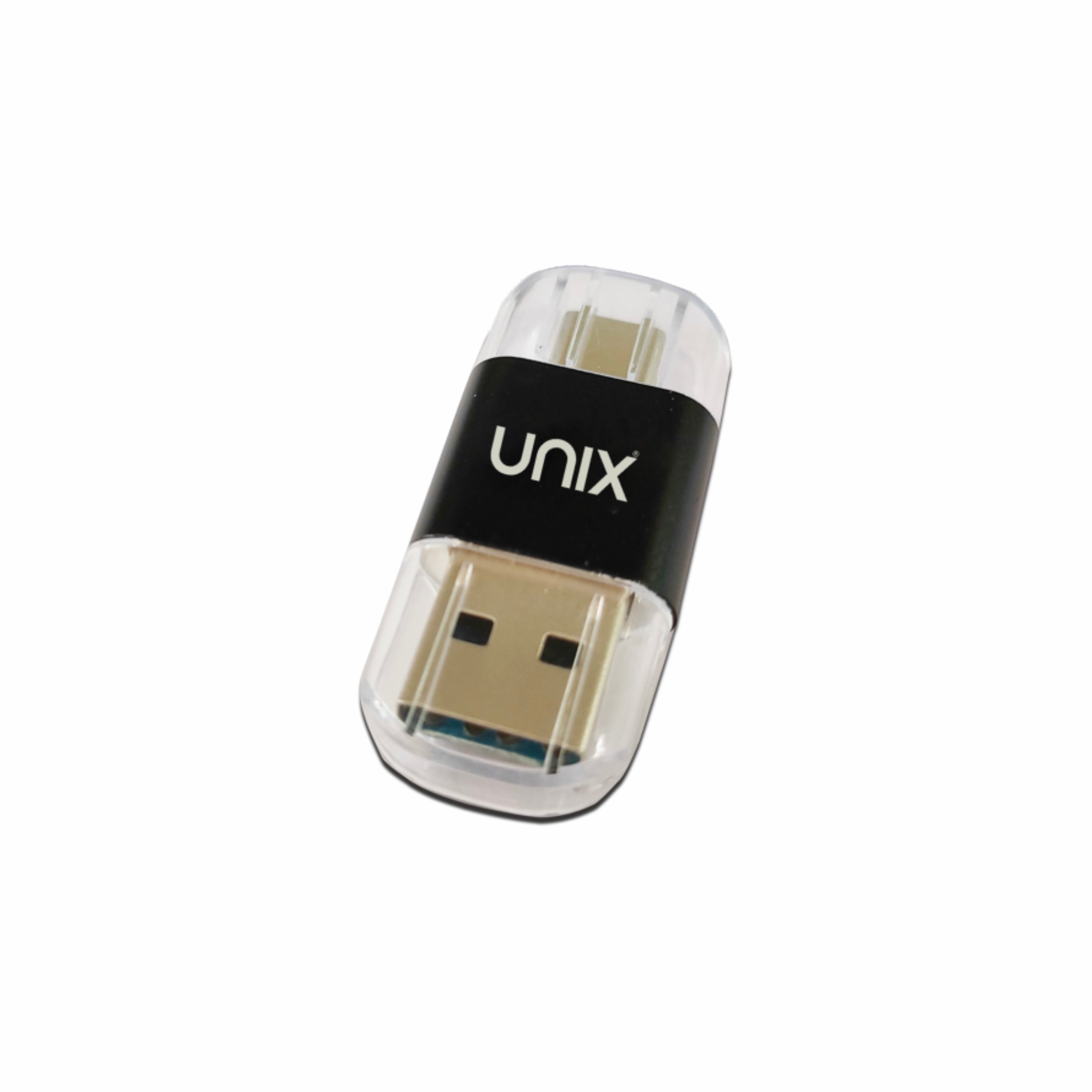UNIX OT20 Dual Plug OTG + Card Reader | USB-A & Type-C | Hidden Design Adapter