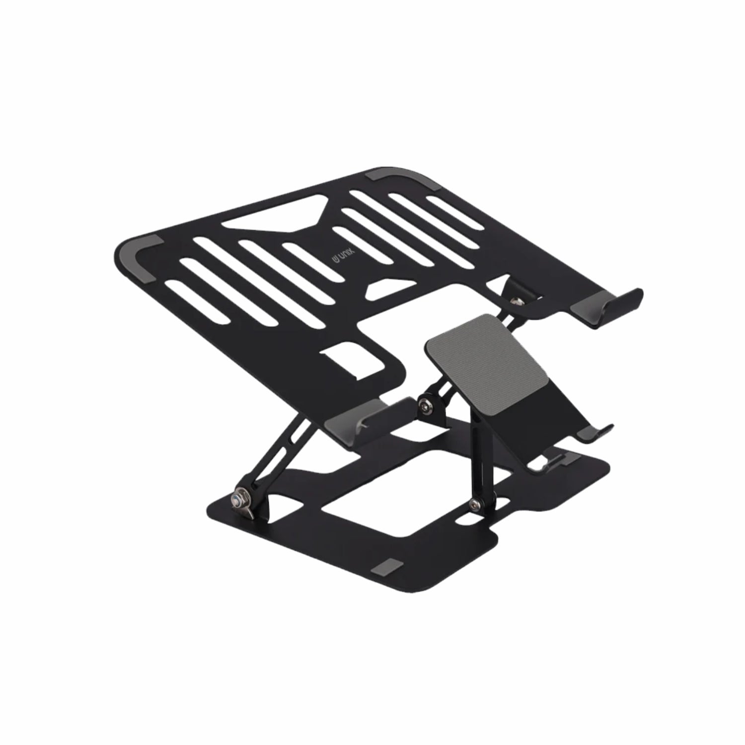 UNIX UX-LS11 Metal Laptop Stand – Adjustable & Portable Laptop Stand for Laptops, Tablets, and Smartphone