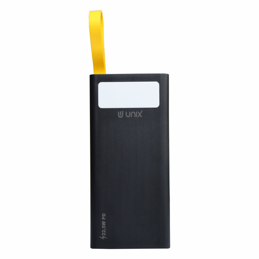 UNIX UX-1525 Pro 30000mAh Power Bank äóñ Slim Design, PD 22.5W Fast Charging & Dual USB Output