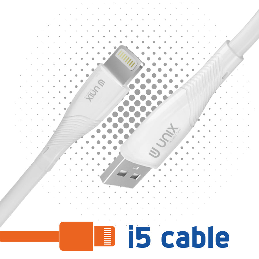 Unix UX-Power1 I5 Data Cable - Classic Design & Fast Transmission - Unixindia.