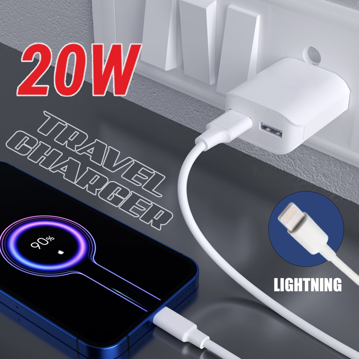 Unix UX-102 Dual USB Travel Charger for IOS/Android - Unixindia.