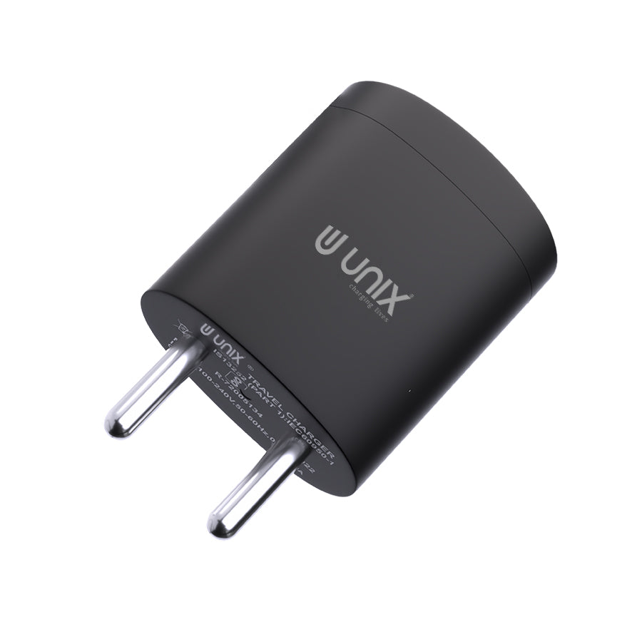 Unix UX-103 Pro Travel Charger with Micro USB Cable - Unixindia.