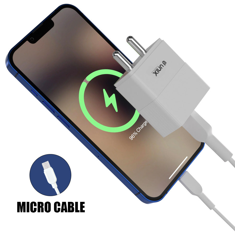 Unix UX-107 Dual USB Fast Travel Charger - Unixindia.