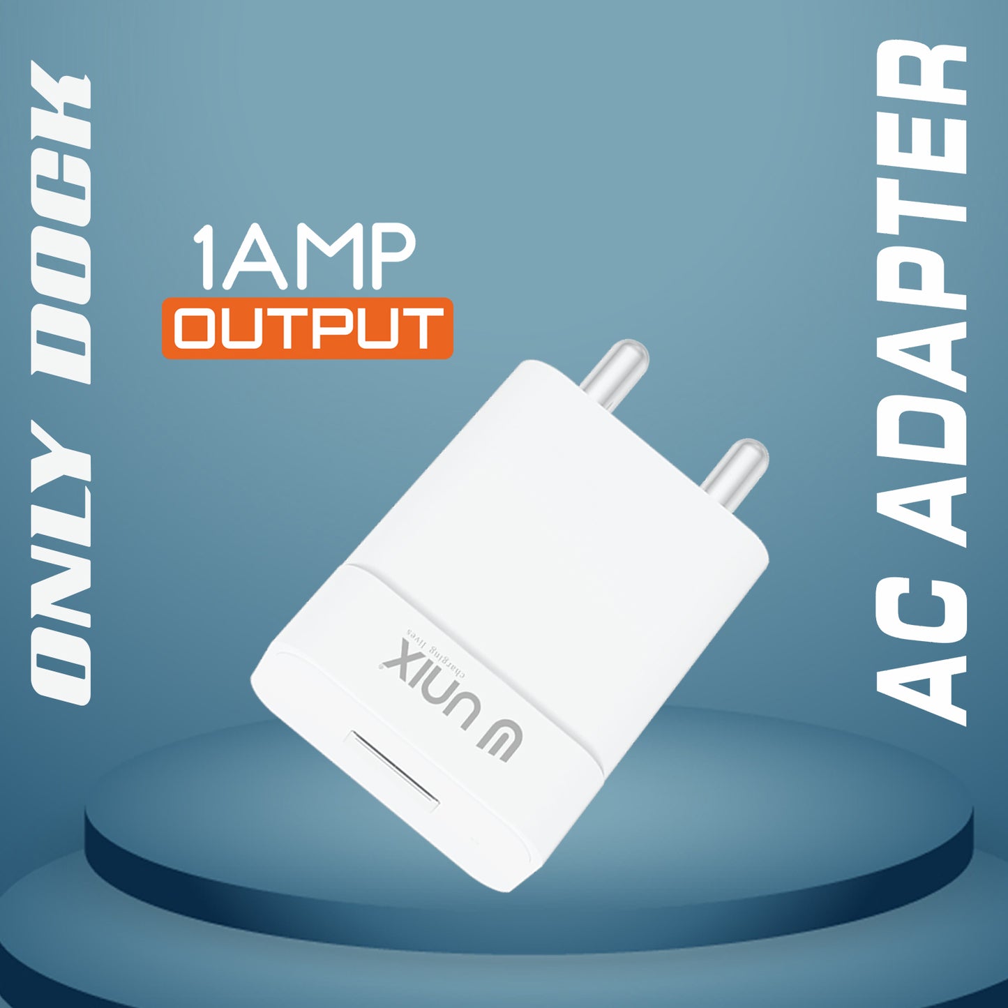 Unix UX-109 AC Adapter | 1.0A Fast Charging & Compact Design
