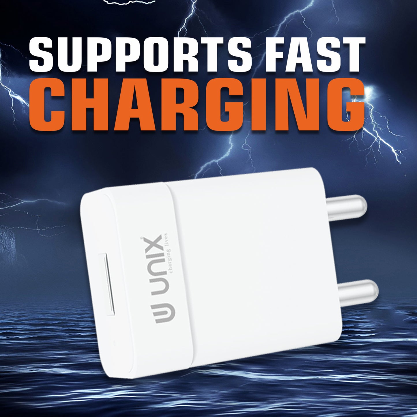 Unix UX-109 AC Adapter | 1.0A Fast Charging & Compact Design