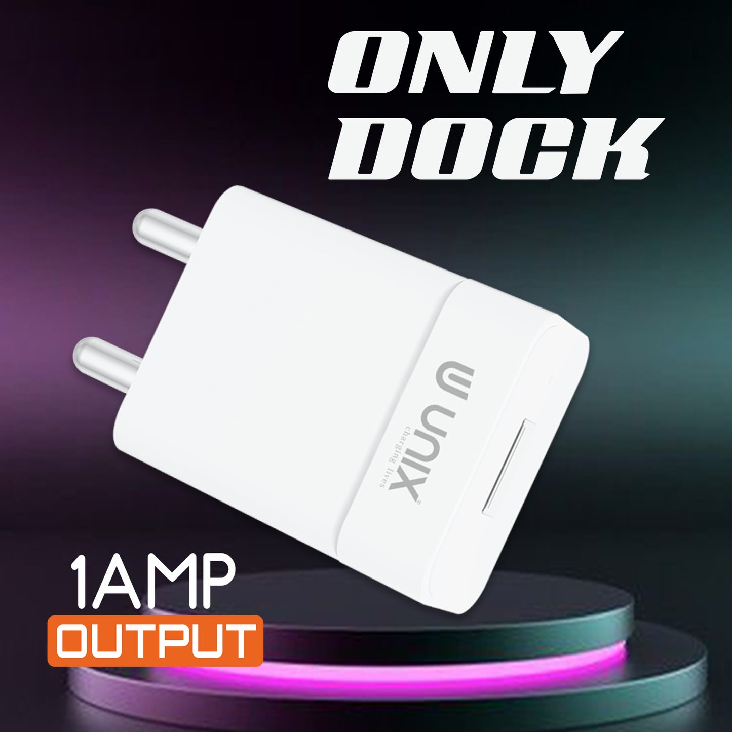 Unix UX-109 AC Adapter | 1.0A Fast Charging & Compact Design
