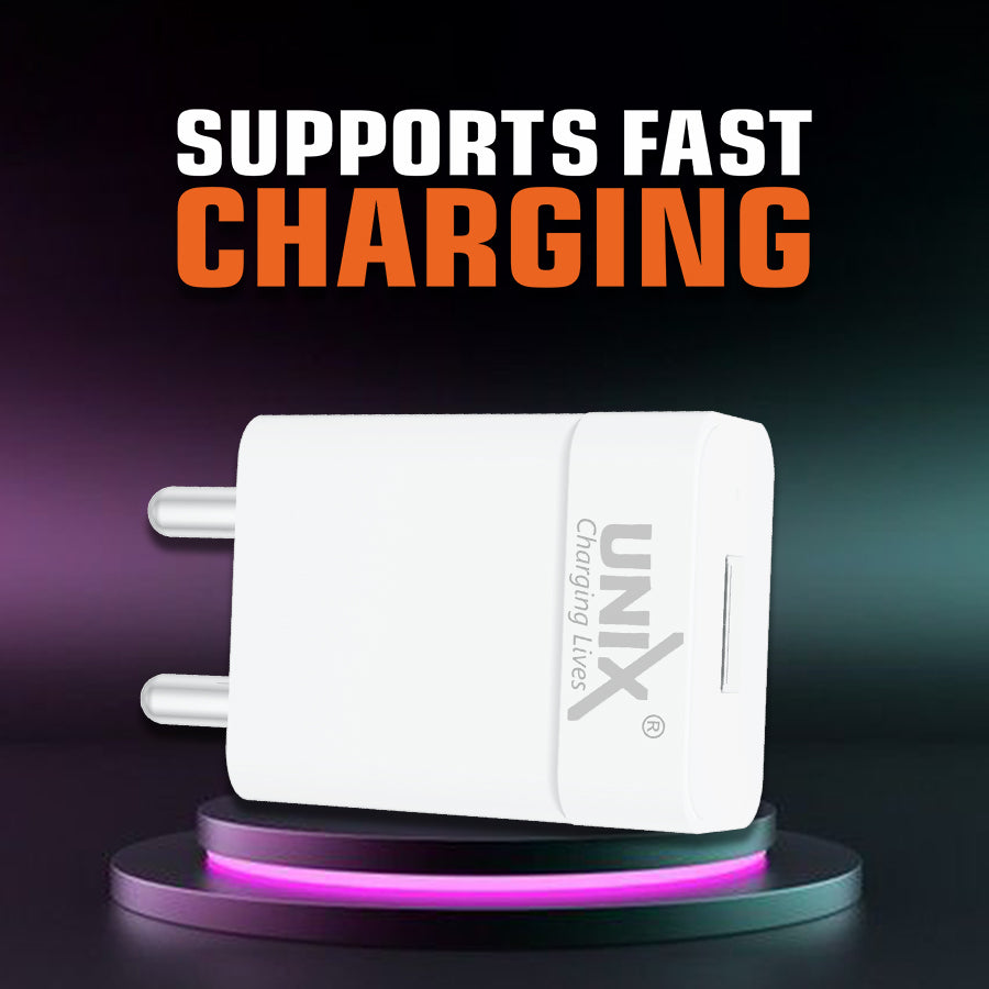 Unix UX-109 AC Adapter | 1.0A Fast Charging & Compact Design design