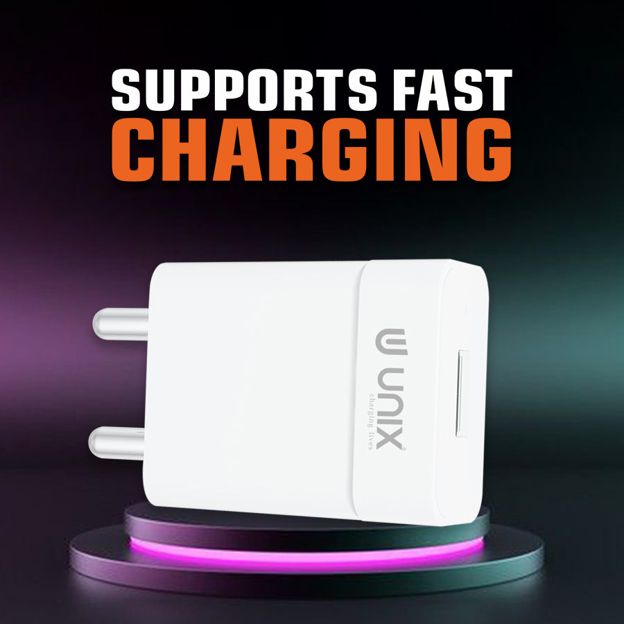 Unix UX-109 AC Adapter | 1.0A Fast Charging & Compact Design