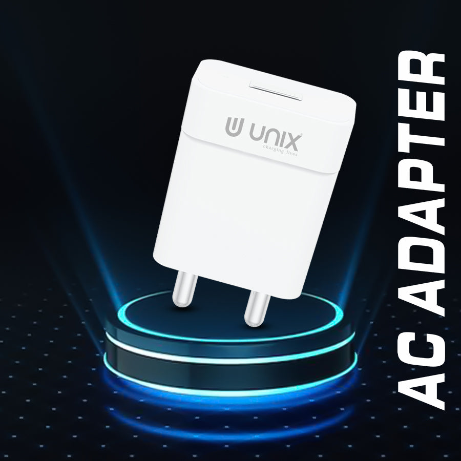 Unix UX-109 AC Adapter | 1.0A Fast Charging & Compact Design - Unixindia.