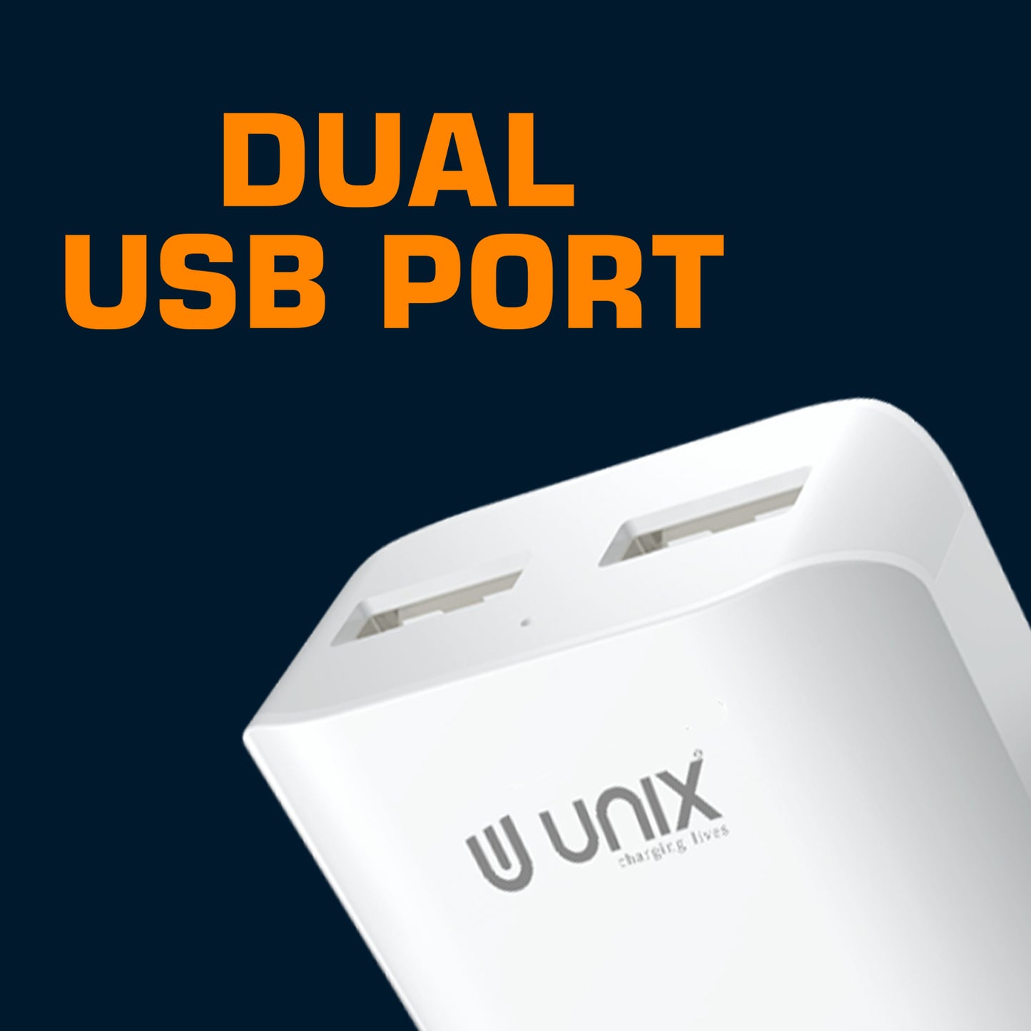 Unix UX-110 Fast Charger With Dual USB Port
