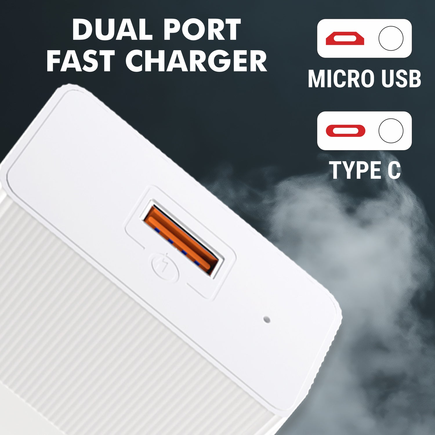 Unix UX-111 Pro Trends Transparent Charger - Dock - Unixindia.