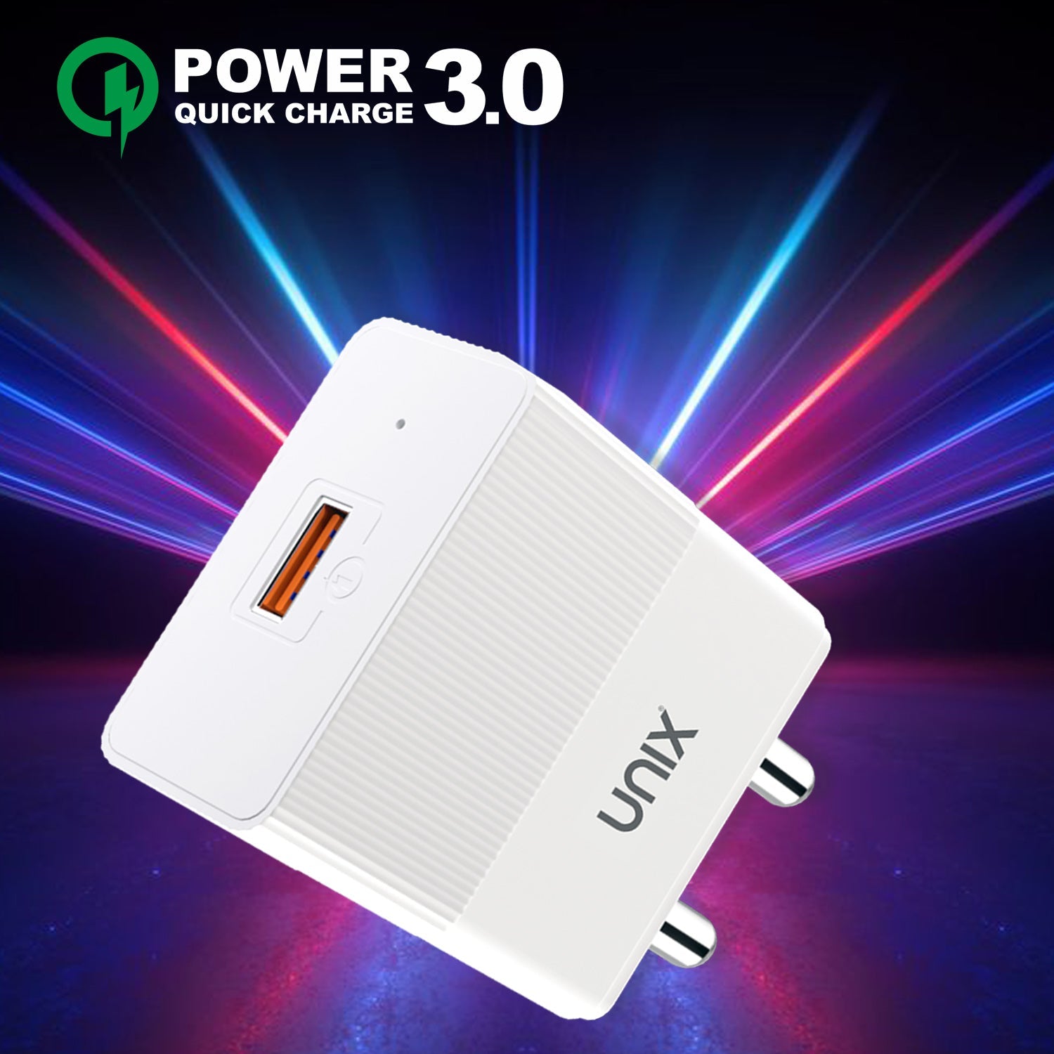 Unix UX-111 Pro Trends Transparent Charger - Dock - Unixindia.
