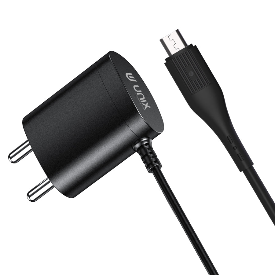 Unix UX-115 Attached Micro USB Travel Charger - Unixindia.