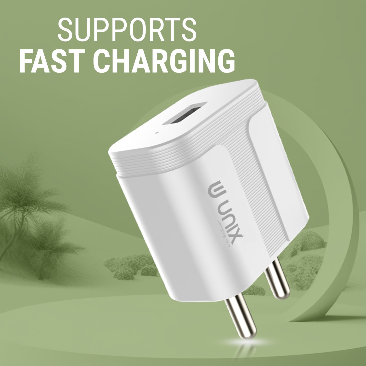 Unix UX-116 Micro USB Travel Charger Support Fast Charging