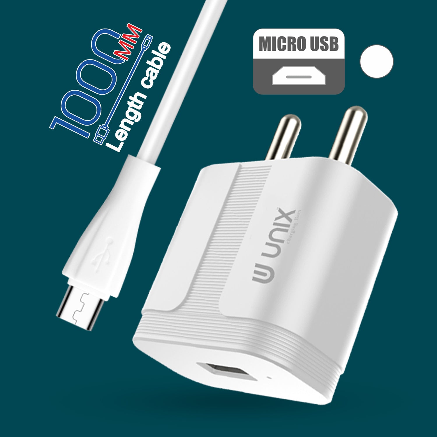 Unix UX-116 Micro USB Travel Charger Support Fast Charging