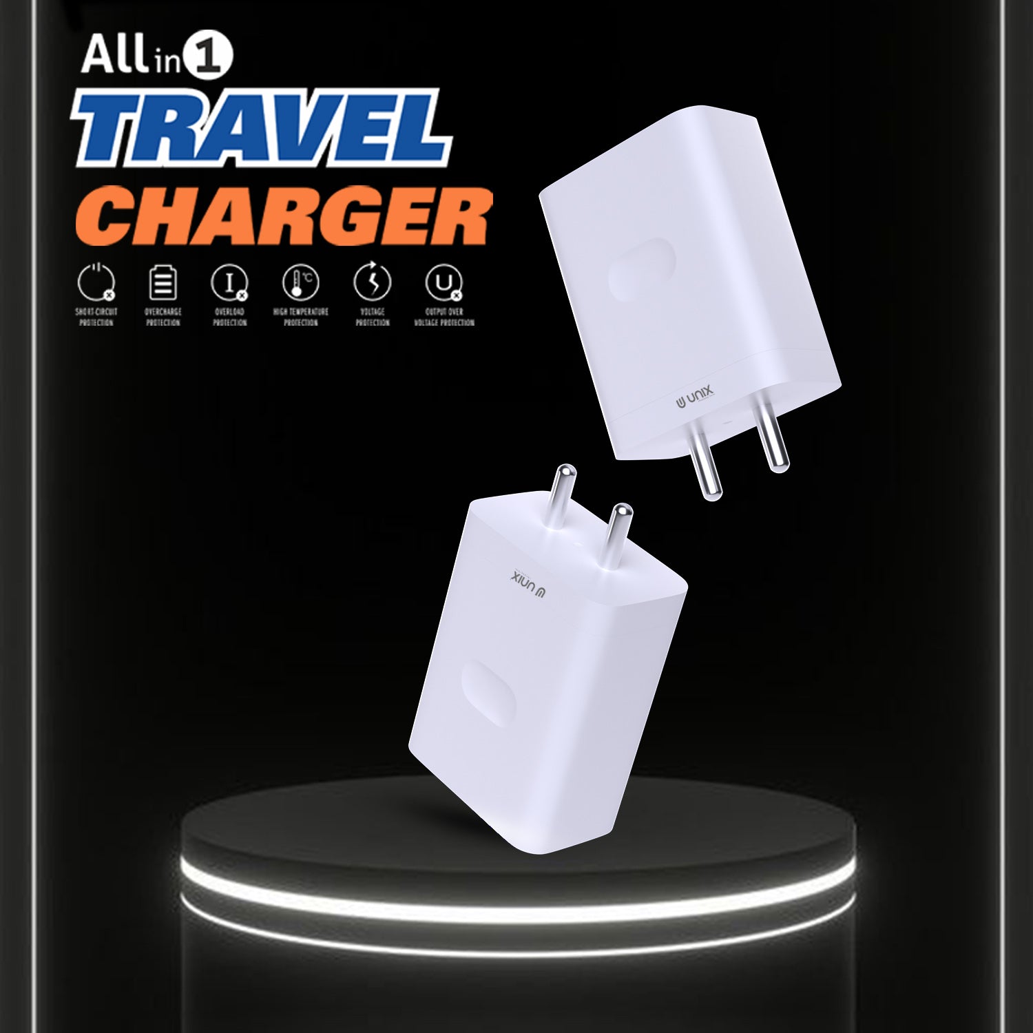 Unix UX-122 65W All In One PD Travel Charger - Precision and Power!