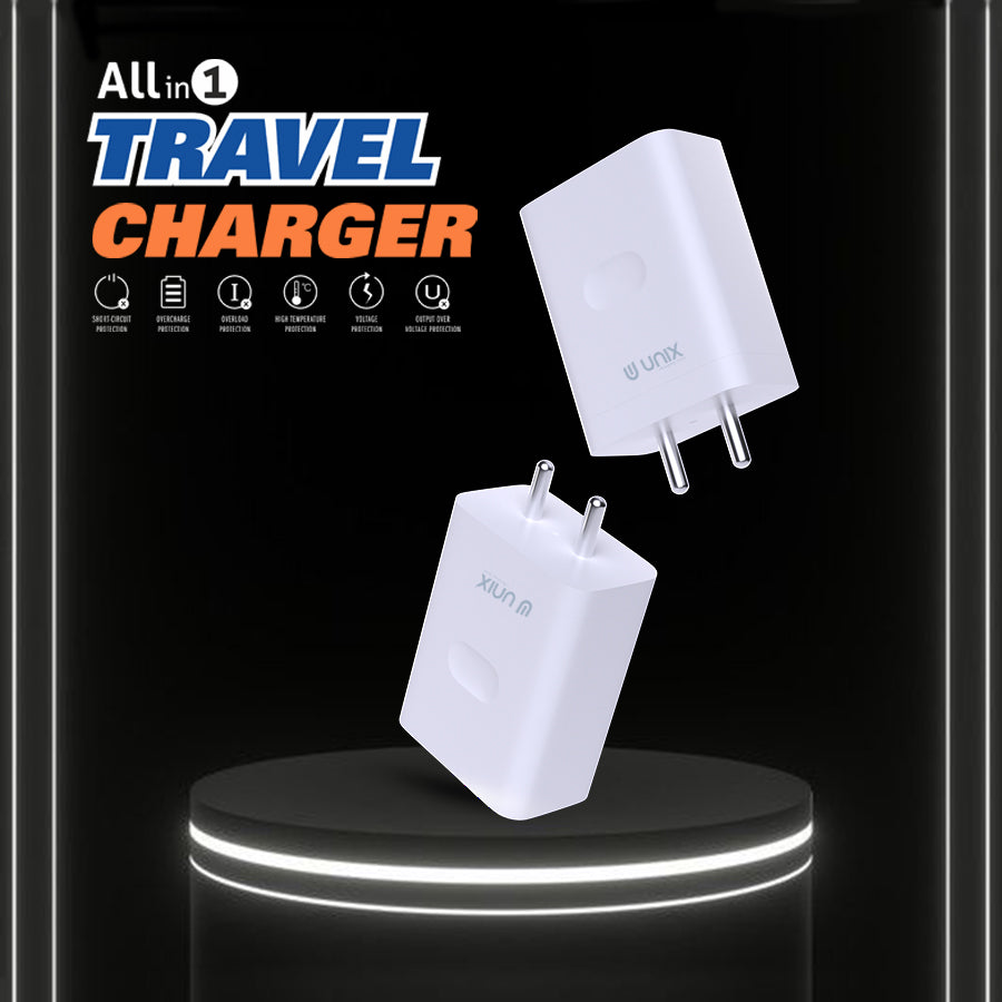 Unix UX-122 65W All In One PD Travel Charger - Precision and Power! - Unixindia.