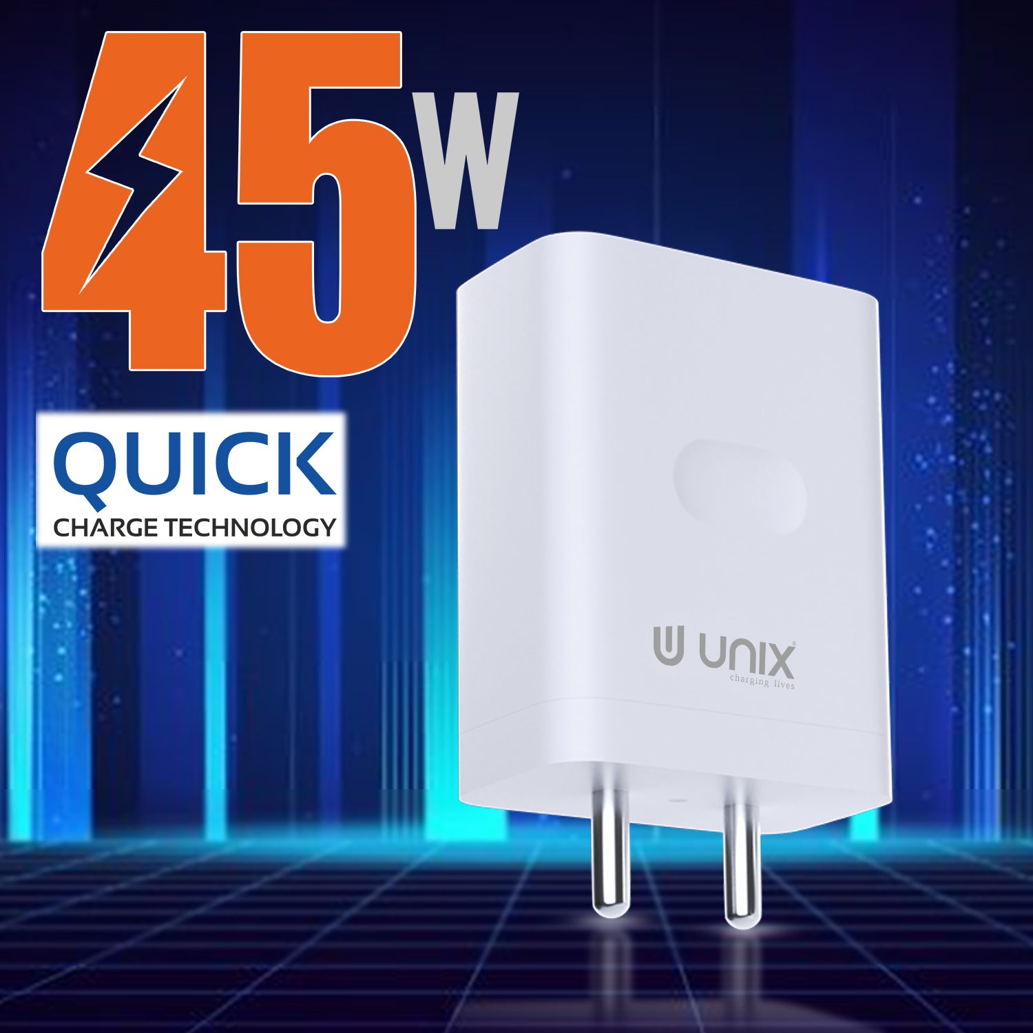 Unix UX-123 45W All In One Travel Charger - Versatile Power and Protection