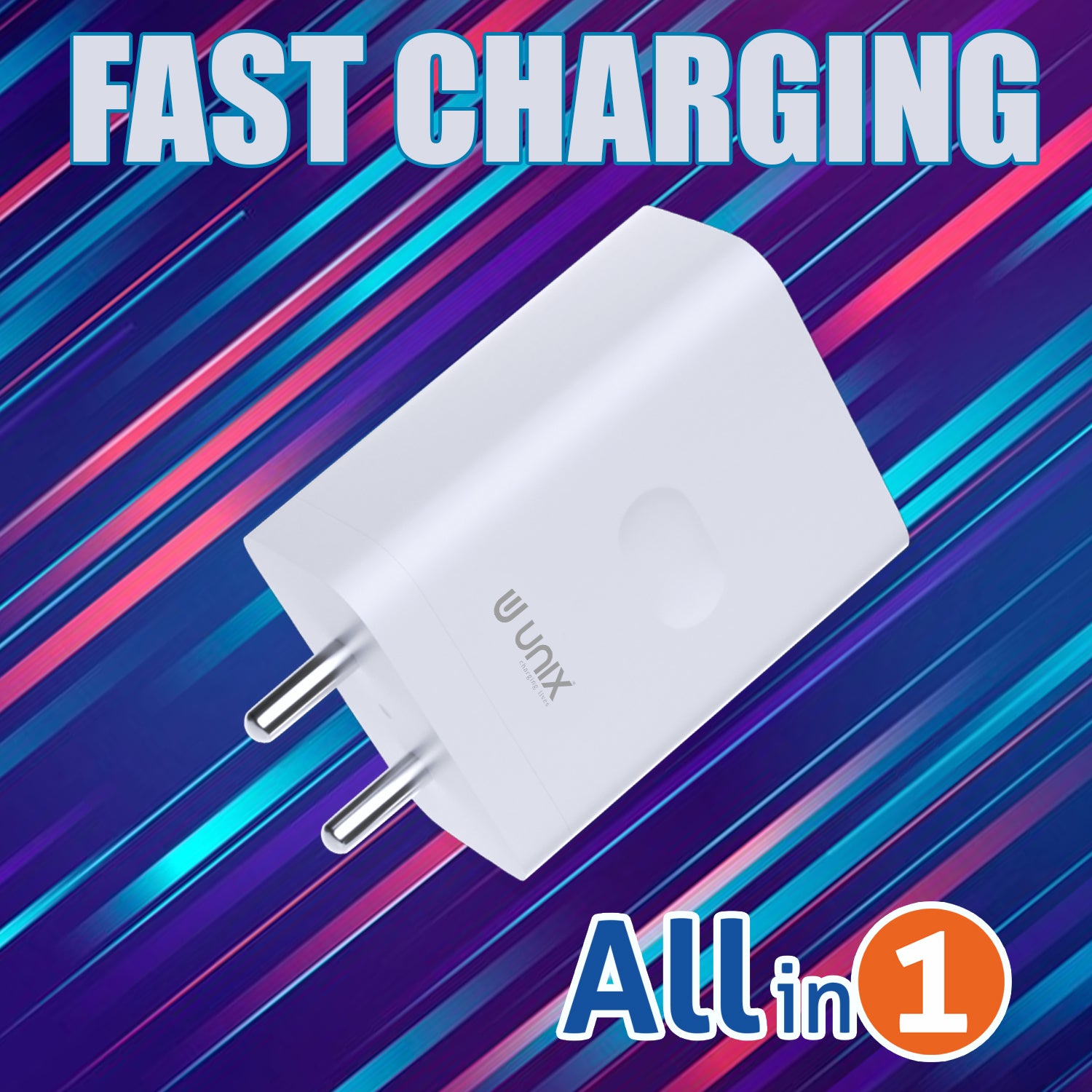 Unix UX-123 45W All In One Travel Charger - Versatile Power and Protection