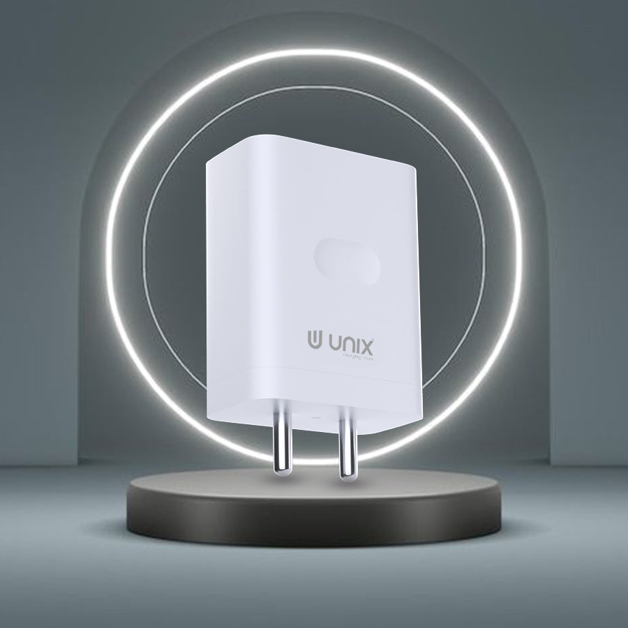 Unix UX-123 45W All In One Travel Charger - Versatile Power and Protection - Unixindia.