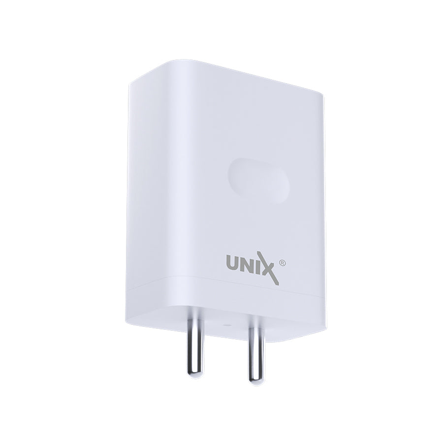 Unix UX-124 44W Flash Travel Charger - Rapid Charging and Intelligent Safety! plane background