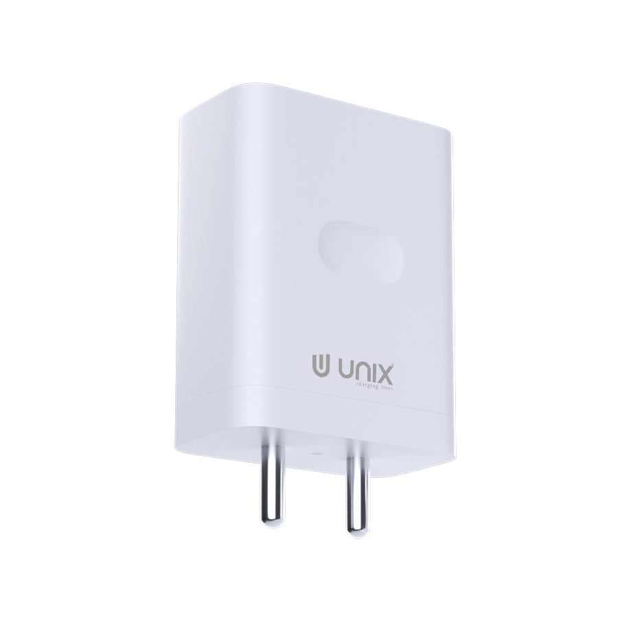 Unix UX-124 44W Flash Travel Charger - Rapid Charging and Intelligent Safety - Unixindia.