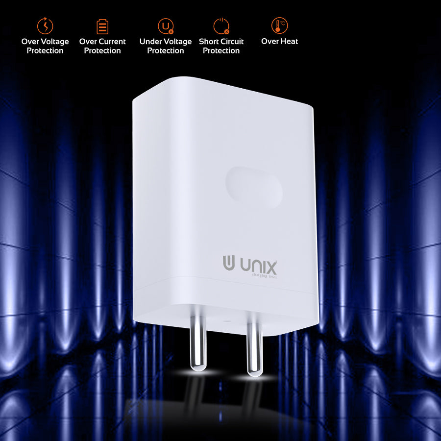 Unix UX-125 Dual Output Fast Charger | Intelligent Charging & Multiple Protections
