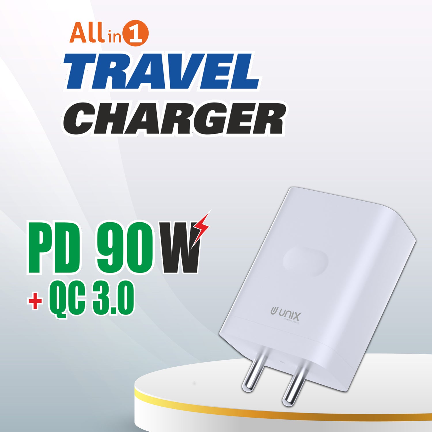 Unix UX-126 All-In-One Fast Travel Charger | Dual Output