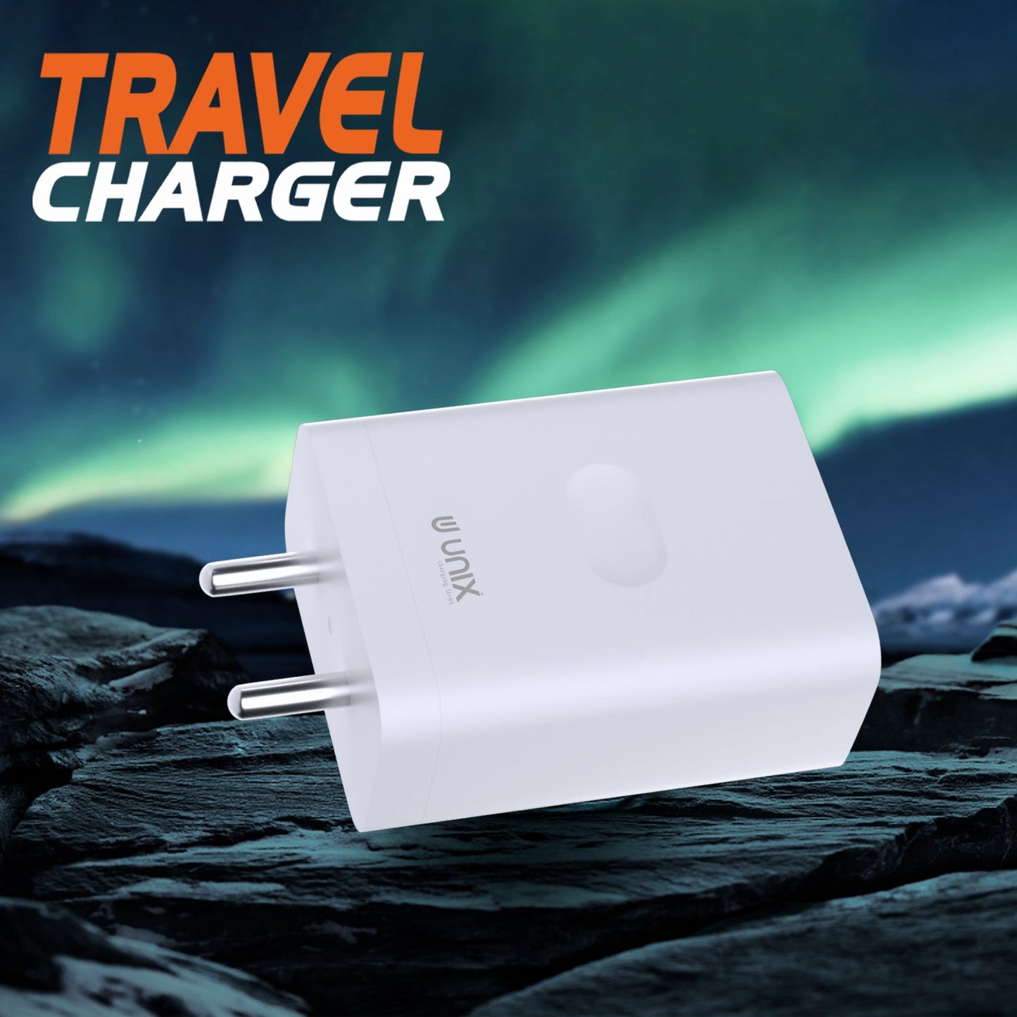 Unix UX-126 All-In-One Fast Travel Charger | Dual Output - Unixindia.