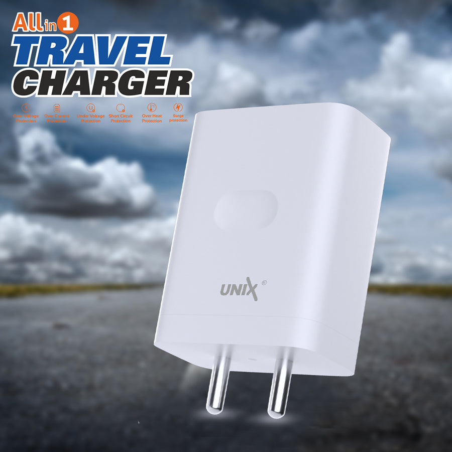 Unix UX-126 All-In-One Fast Travel Charger | Dual Output design