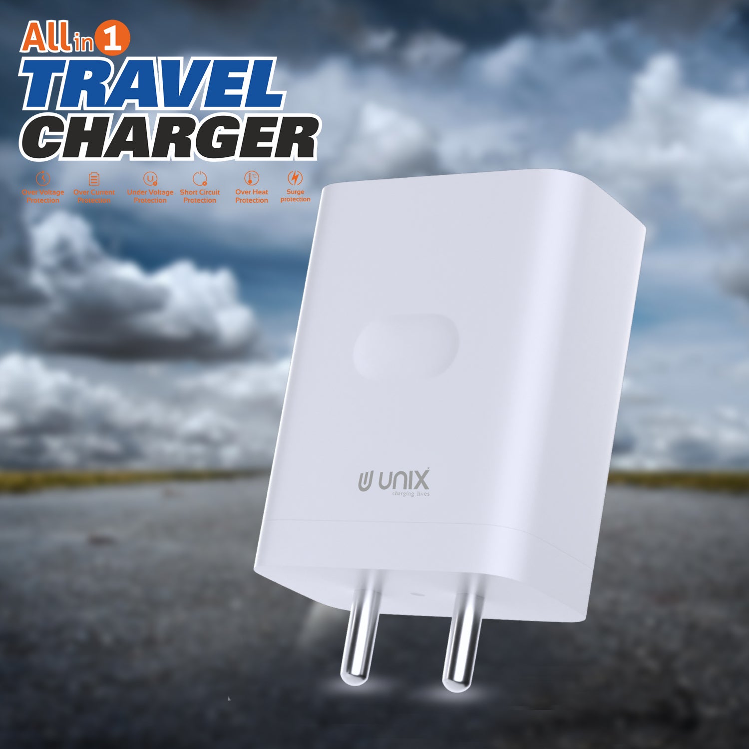 Unix UX-126 All-In-One Fast Travel Charger | Dual Output