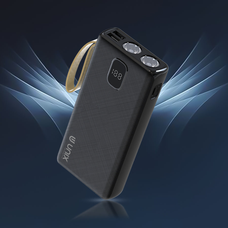 Unix UX-1524 20000 mAh Power Bank | Dual Inputs & Digital Display - Unixindia.